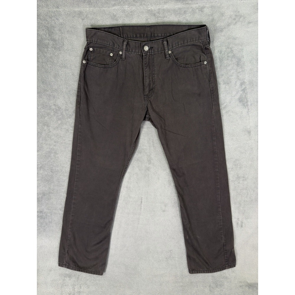 Levis 514 Jeans Mens 34x30 Black Denim Slim Straight Mid Rise Workwear American